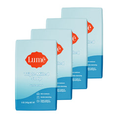 Lume bar front packaging showing unscented 5 oz benefits