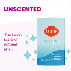 Lume bar held in hand to show 5 oz size and easy grip