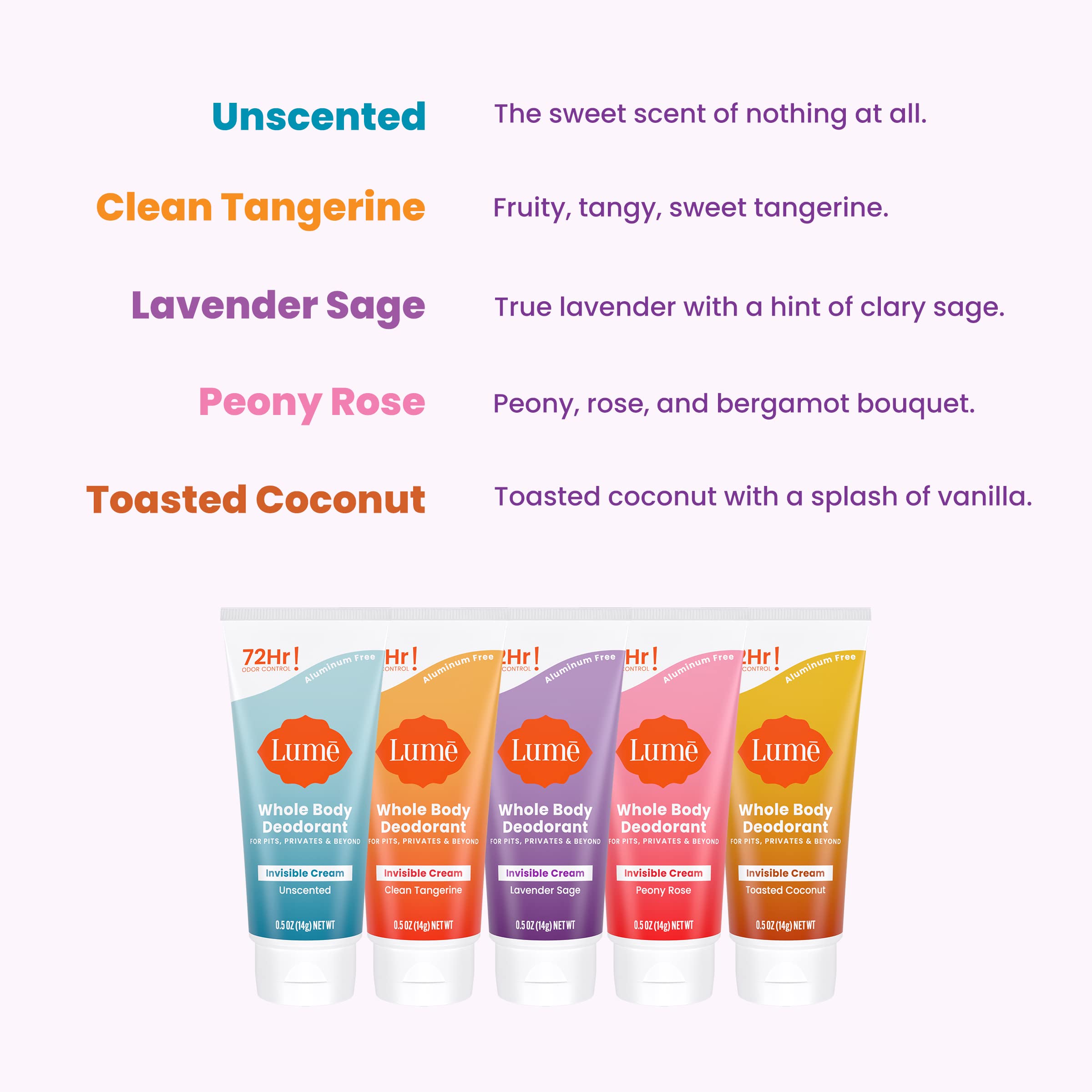 Lume Clean Tangerine cream texture close‑up showing smooth spreadability