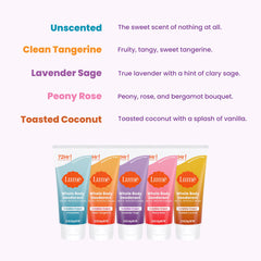 Lume Clean Tangerine cream texture close‑up showing smooth spreadability