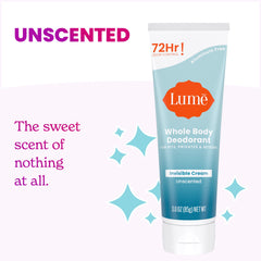 Lume cream used on intimate area showing gentle, sensitive-safe application