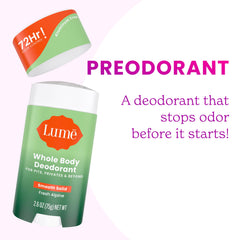 Lume Invisible Cream tube detail highlighting precise, travel-ready benefit
