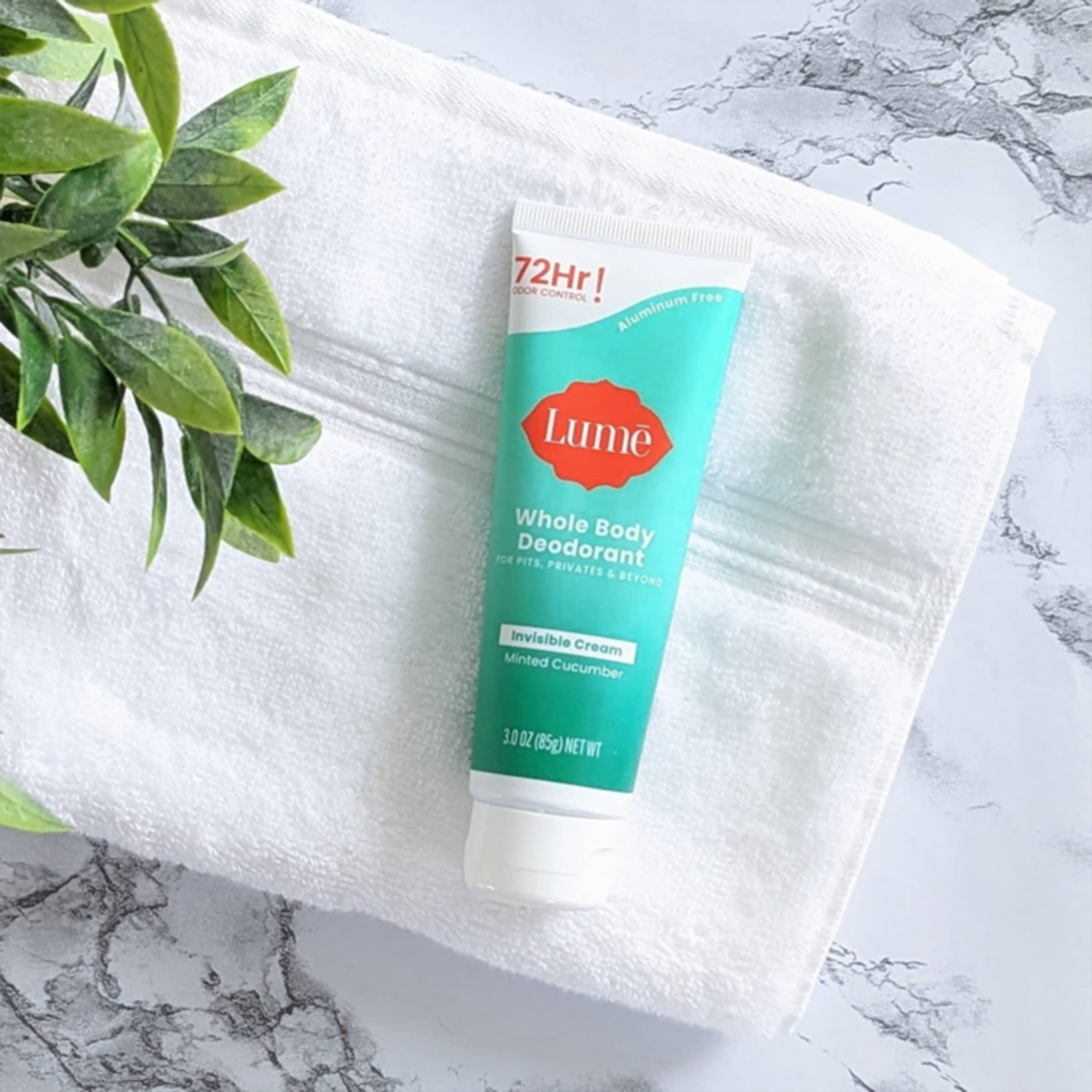 Lume used on foot showing odor protection in creases and toes benefit