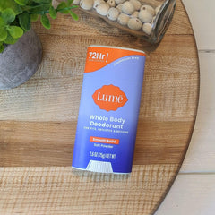 Lume applying to intimate area showing gentle formula benefit