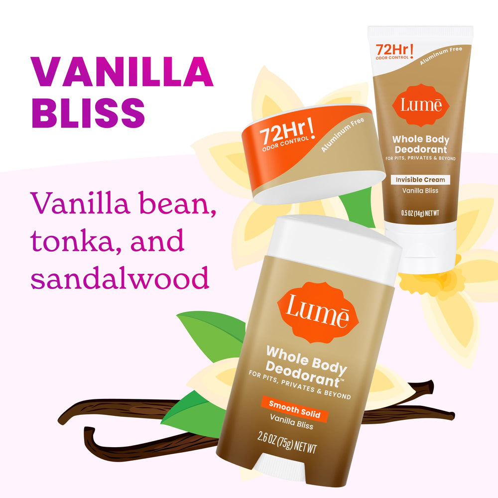 Lume invisible cream tube open showing creamy texture for precise application