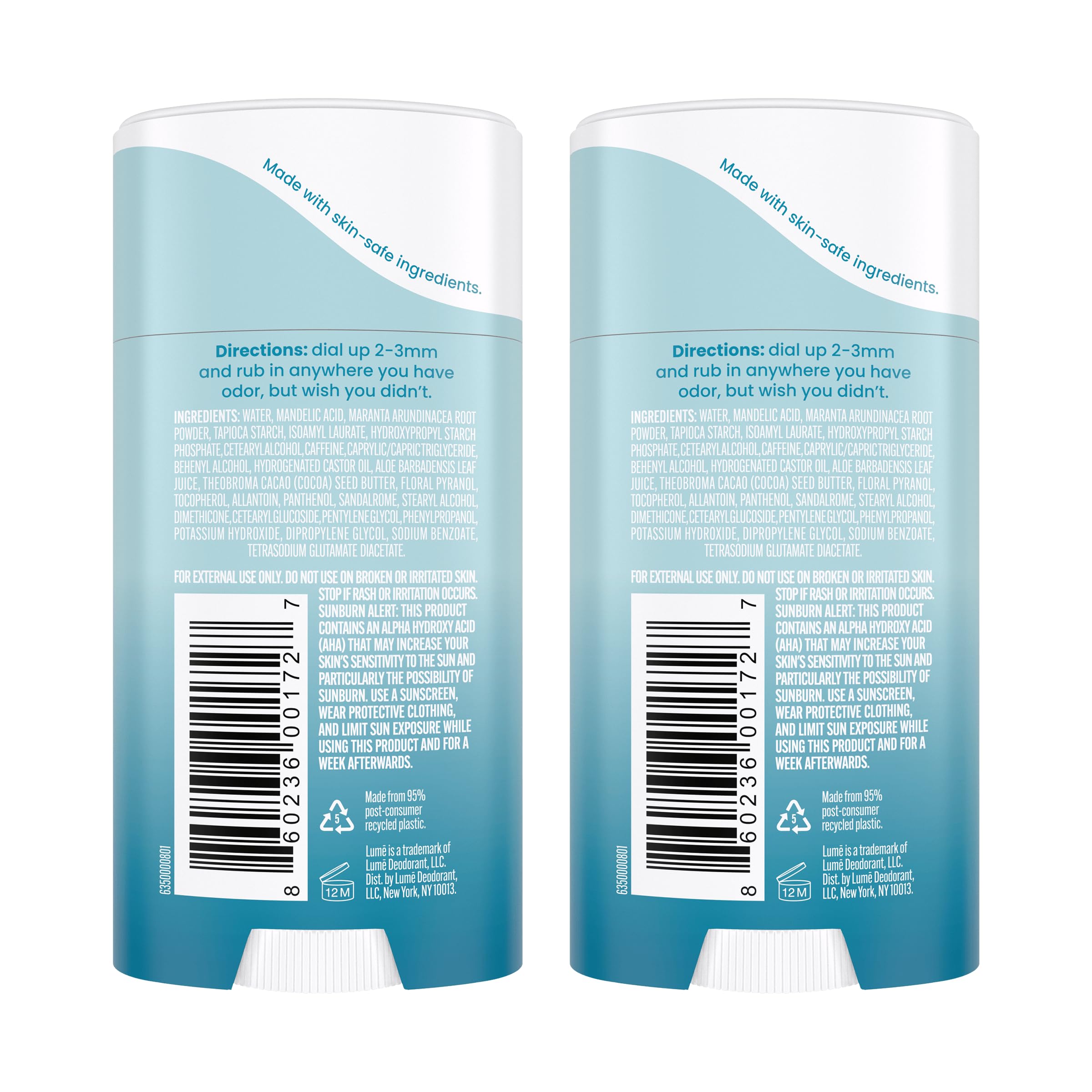 Lume cream stick texture close-up showing smooth application and easy absorption