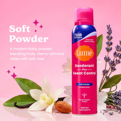 Lume side label details highlighting ingredients and clean formulation benefit
