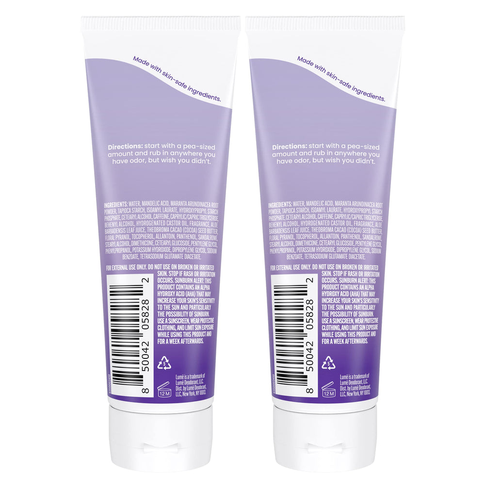 Lume soft powder texture close-up illustrating smooth absorbency benefit