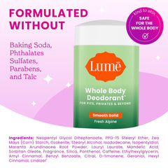 Person applying Lume to underarm, illustrating effective odor control where needed benefit