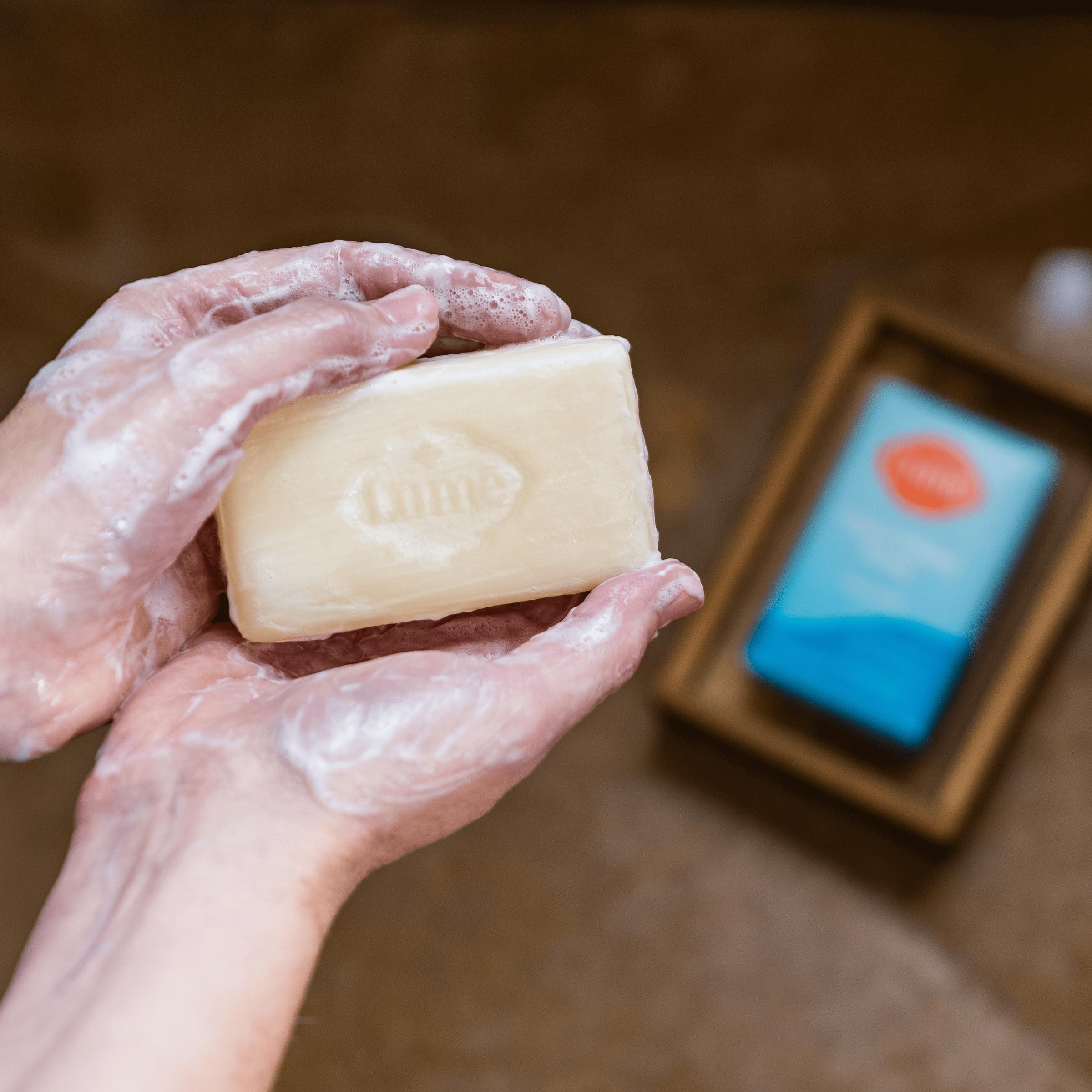 Lume bundle in a toiletry bag ready for travel and on-the-go freshness