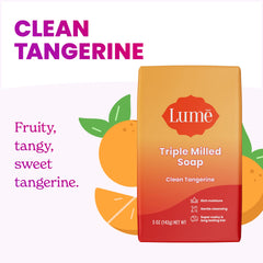 Lume producing rich creamy lather in hand for smooth cleansing