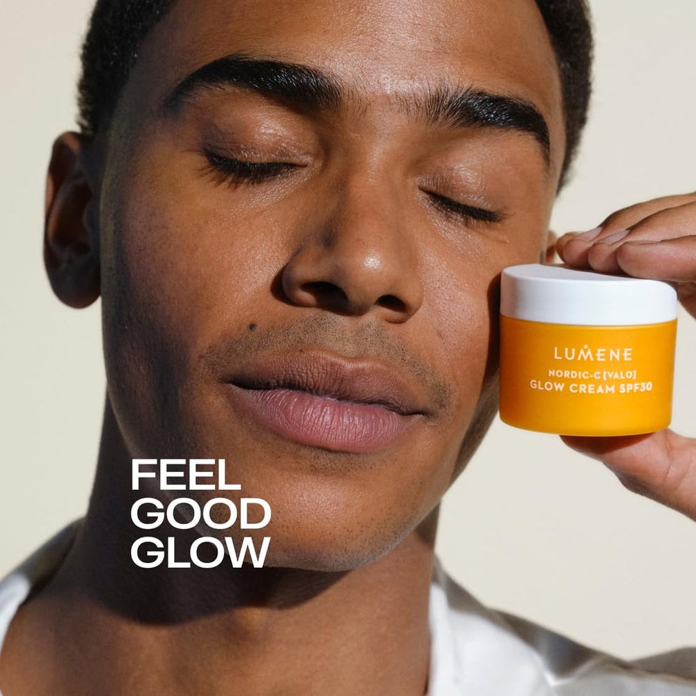 Lumene Nordic-C applied on skin highlighting immediate dewy finish
