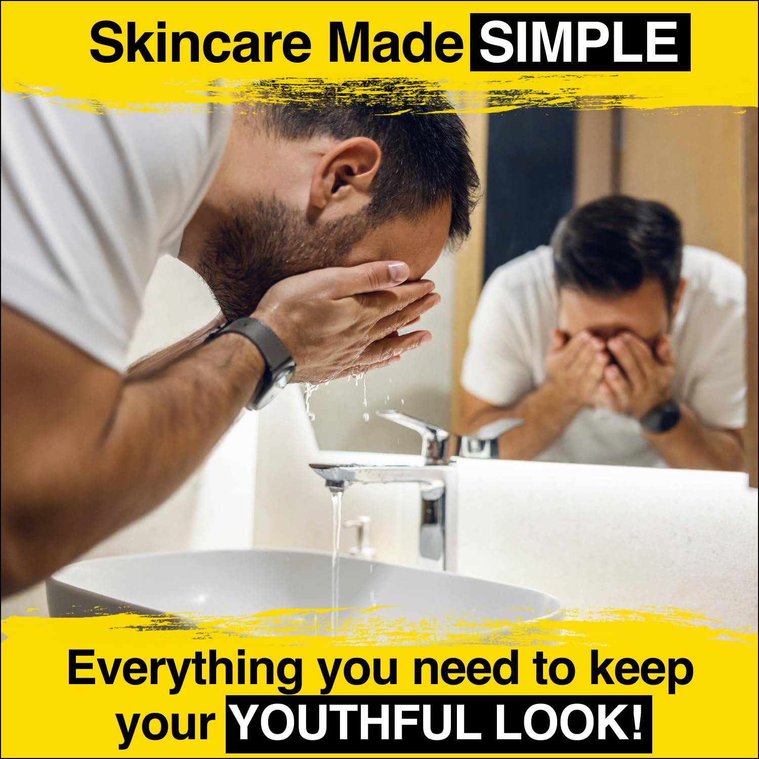 Lumin Dynamic Duo on bathroom shelf showing easy routine and grooming convenience