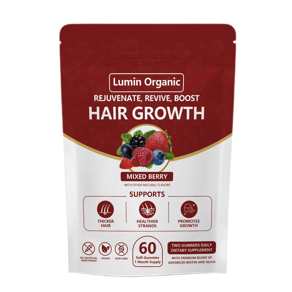 Lumin Organic front packaging showing bottle and branding for clear product identification and trust