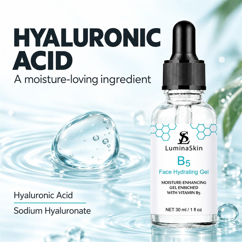 LuminaSkin 30ml bottle beside common items showing compact size