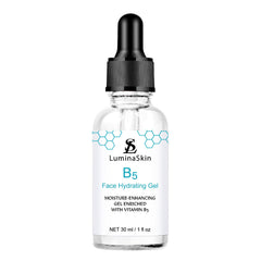 LuminaSkin front packaging showing Hyalu B5 Gel and hydration benefits