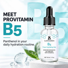 LuminaSkin label close-up listing vitamins and plant extracts