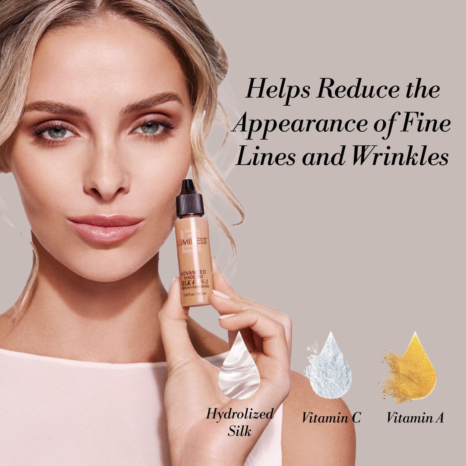 LUMINESS airbrush in use demonstrating even application and professional finish