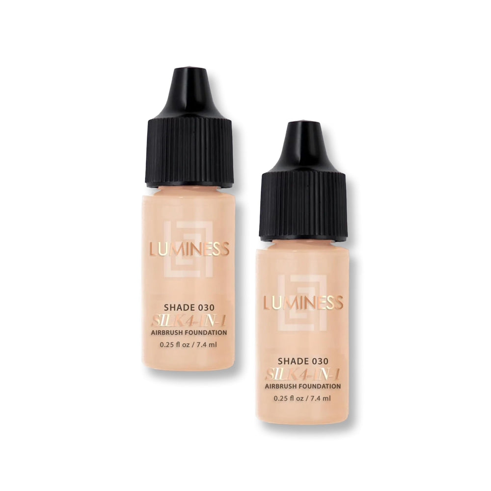 LUMINESS front packaging showing compact bottle and brand benefits for easy storage