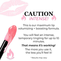 LUMINESS Hot Kiss glossy texture close-up highlighting smooth, non-sticky finish and hydration