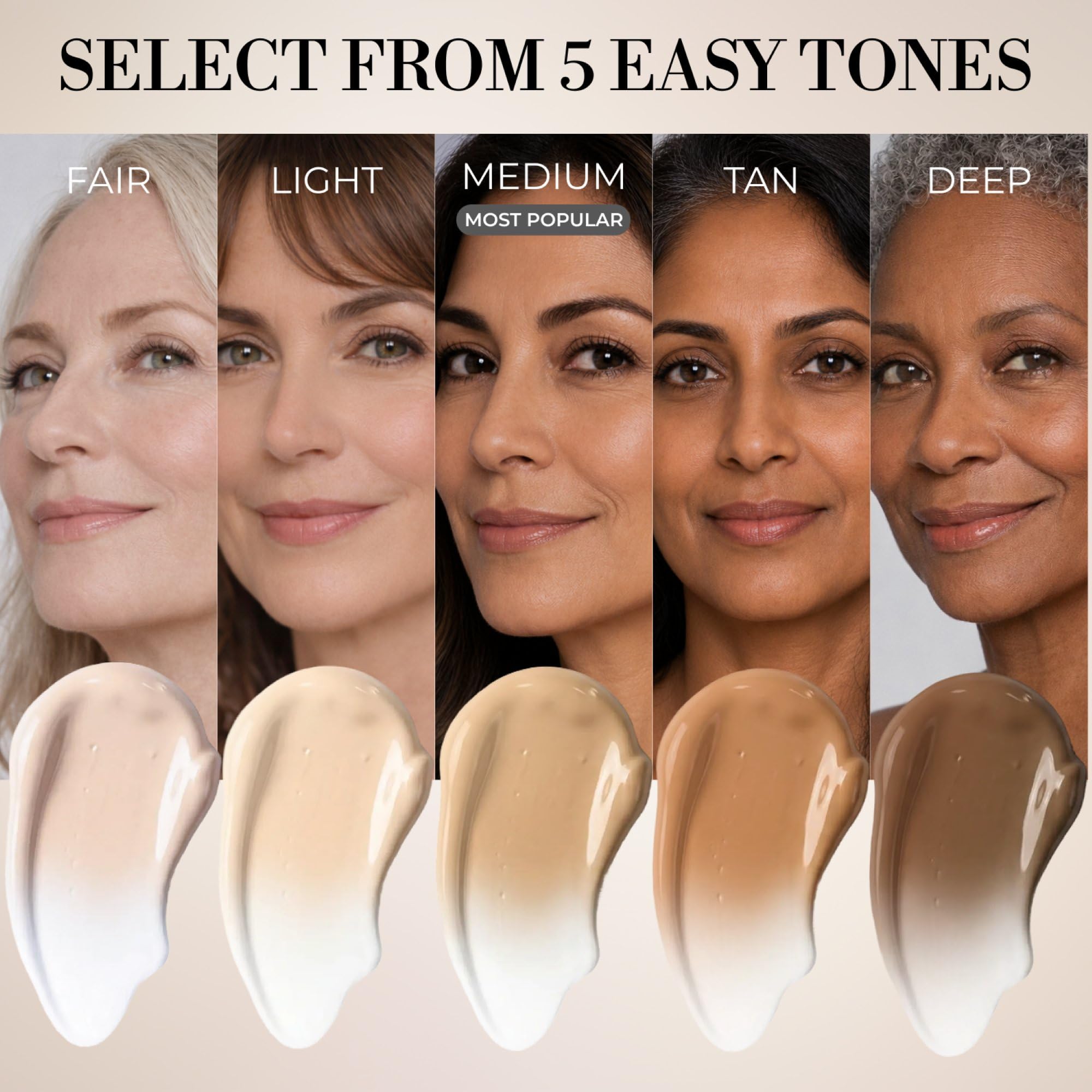 LUMINESS texture swipe on hand showing creamy hydrating consistency