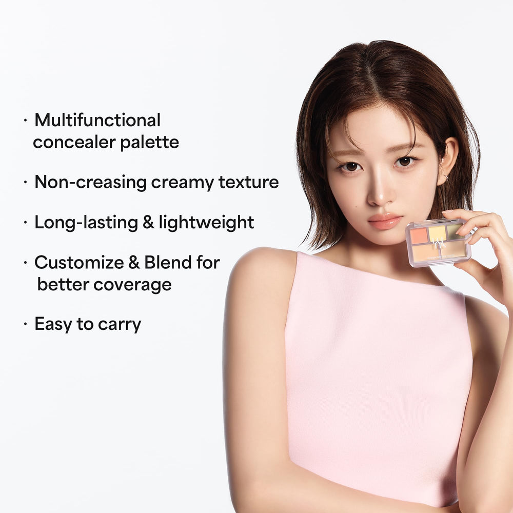 LUNA open palette top view with five cream shades shown for customization
