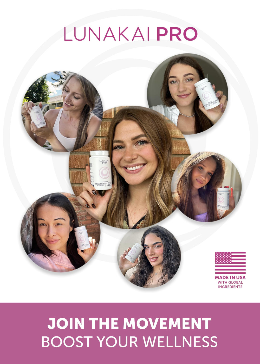 Lunakai collagen and keratin visual suggesting strand support