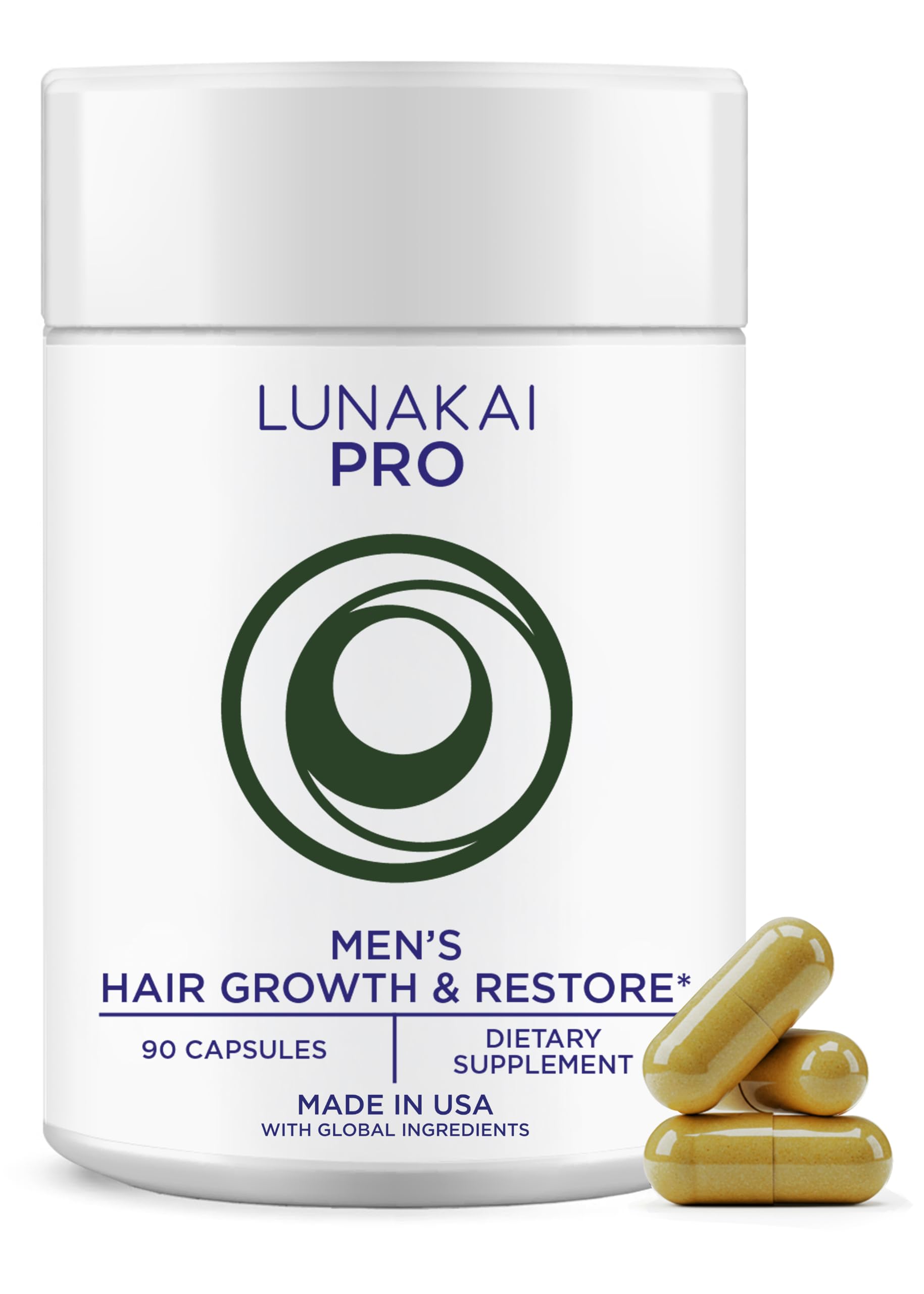 Lunakai front label bottle showing product name and benefits