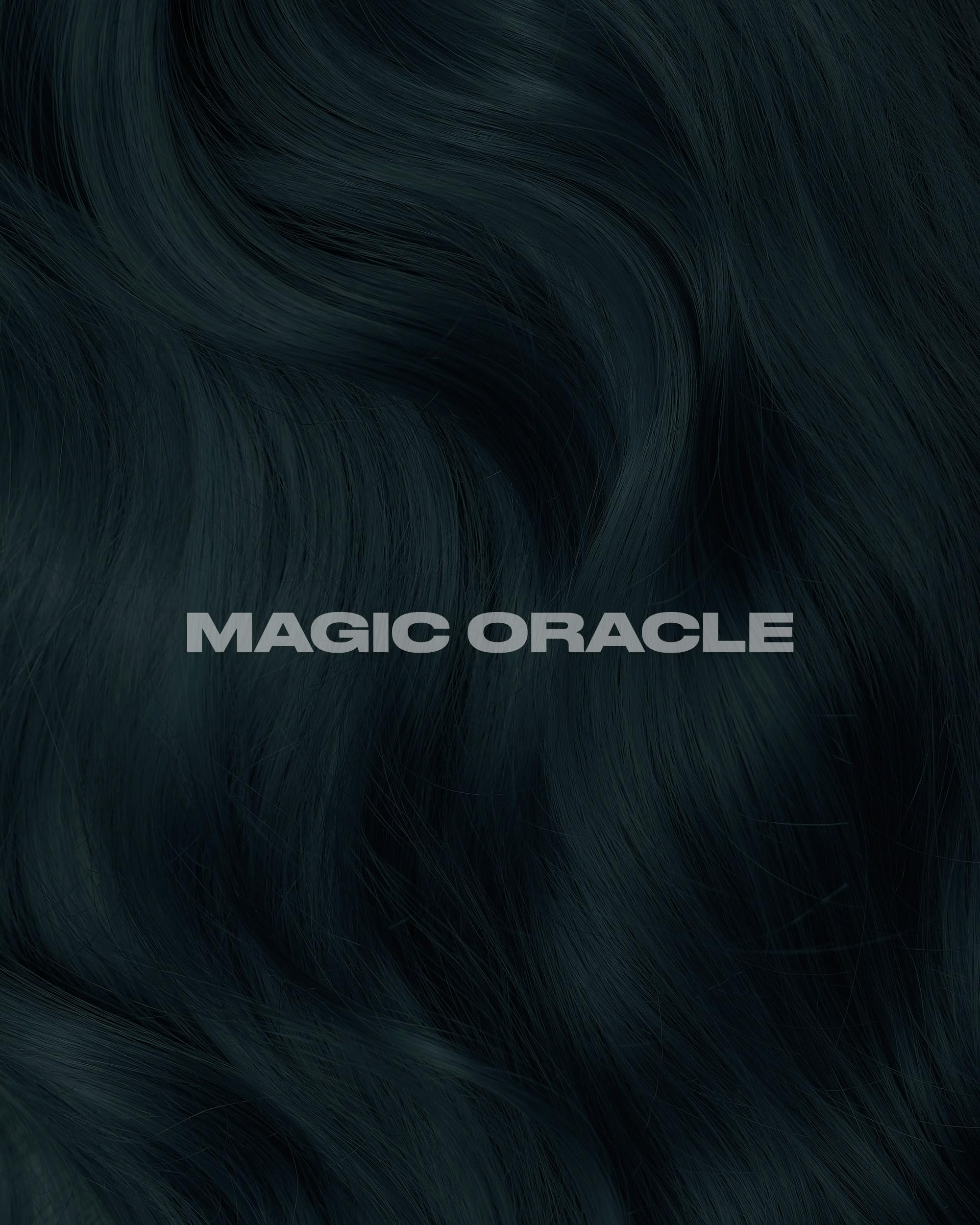 Lunar Tides swatch on bleached hair revealing vibrant teal dimension