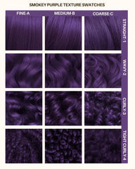 Lunar Tides applying color on pre-lightened hair, demonstrates true smokey purple payoff benefit