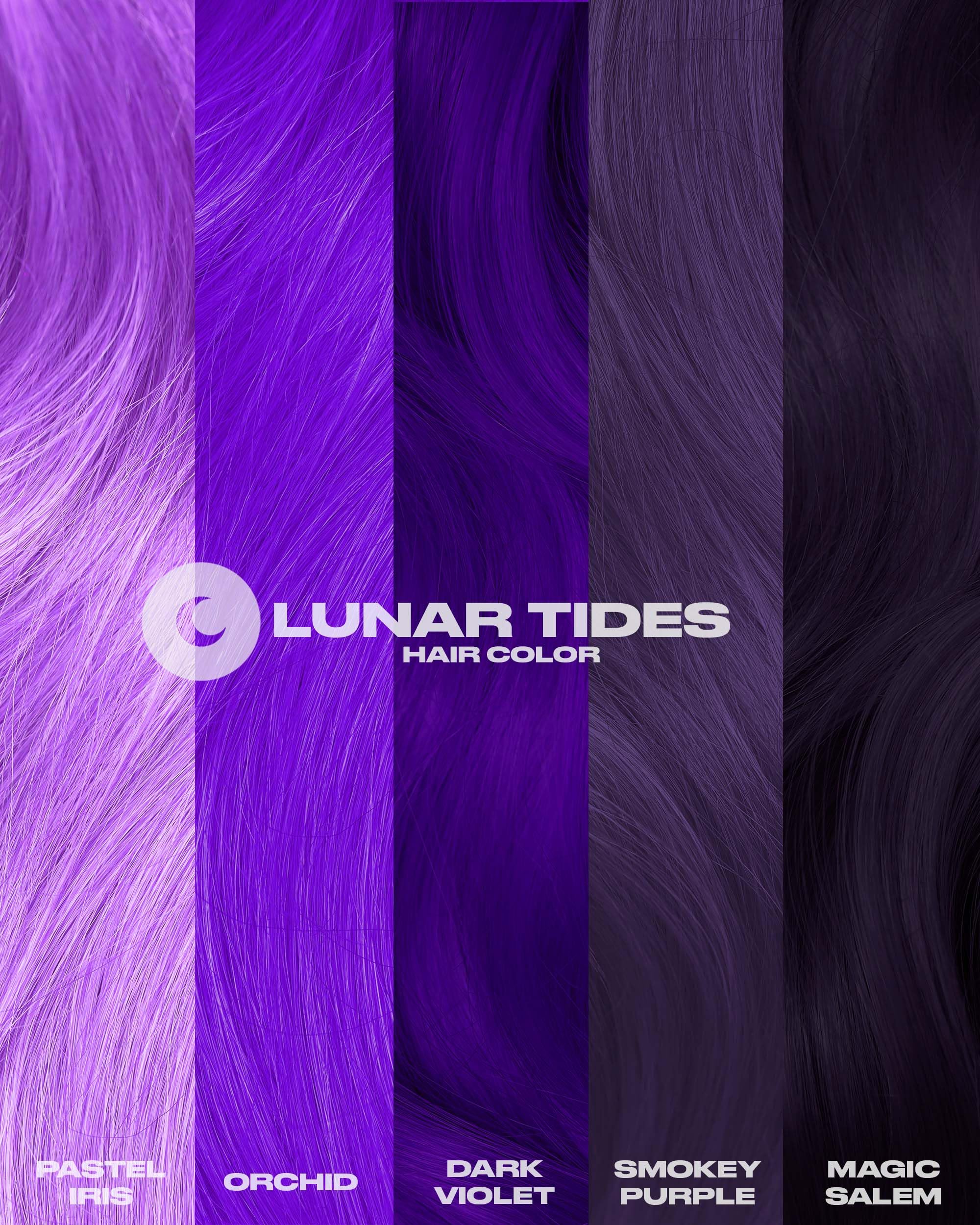 Lunar Tides close-up of finished hair showing sheen and dimension, highlights conditioned look benefit