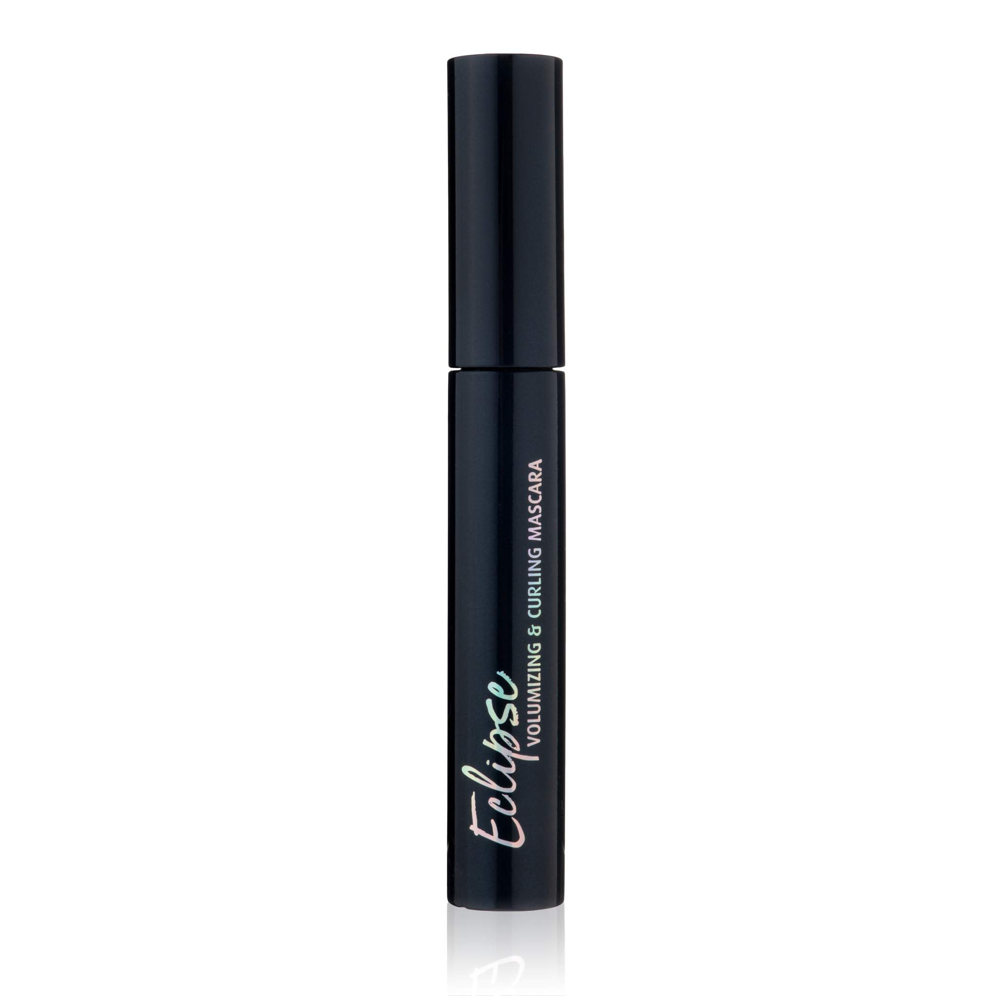 Lune+Aster mascara swatch on skin showing smooth tubular texture and even coverage
