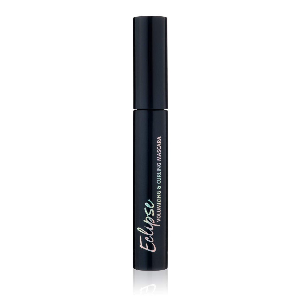 Lune+Aster mascara swatch on skin showing smooth tubular texture and even coverage