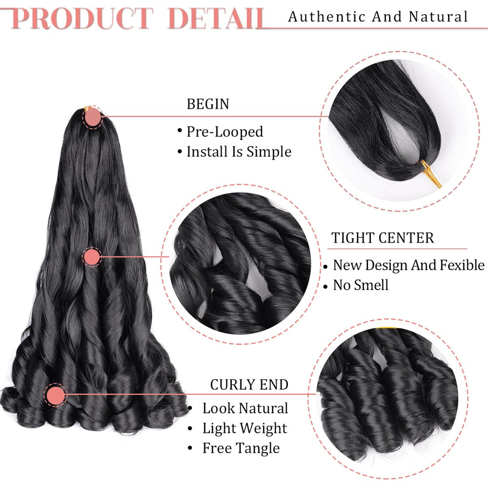 Luoyudu installed box braids demonstrating smooth finish and durable synthetic hold