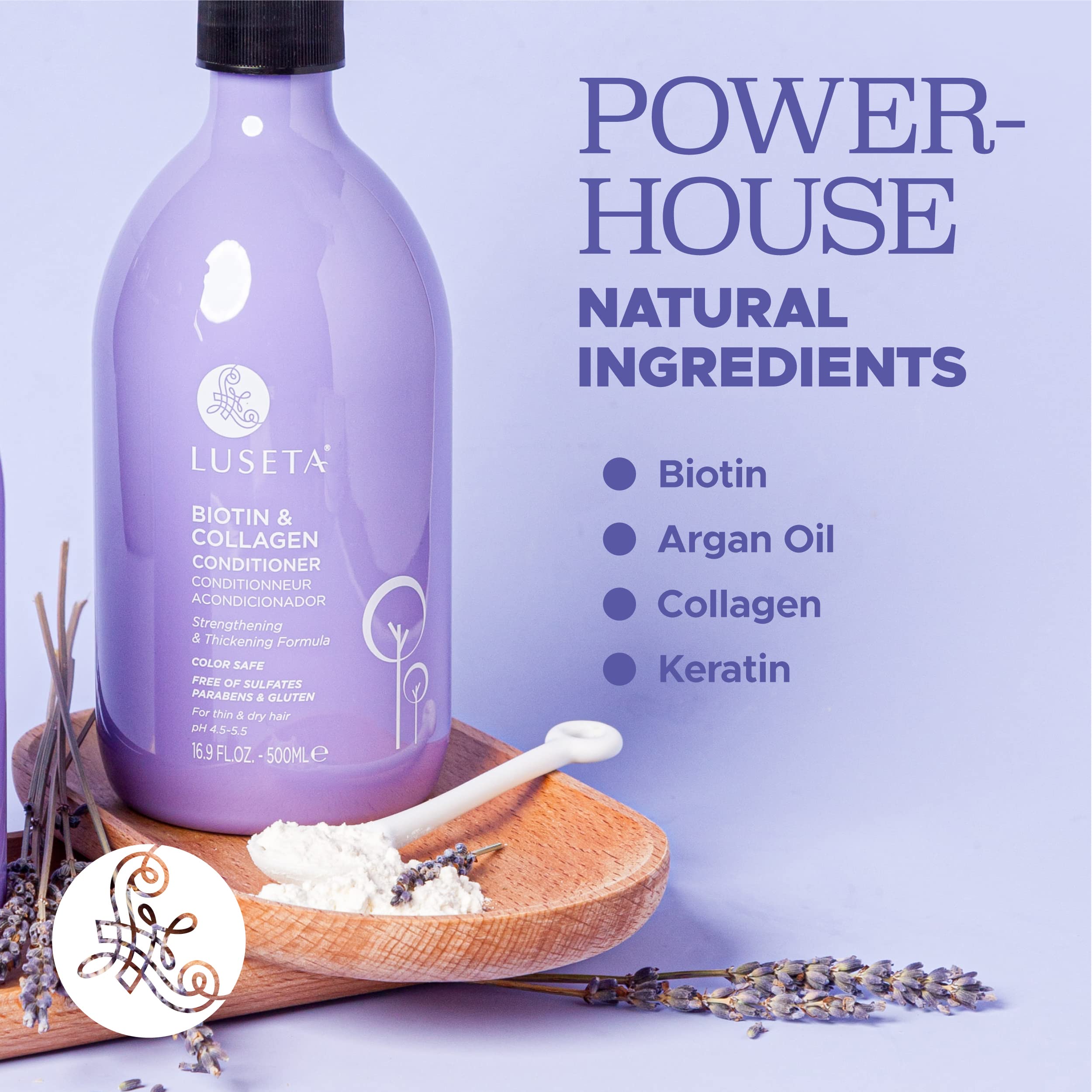 Luseta conditioner creamy texture on palm demonstrating easy spreadability