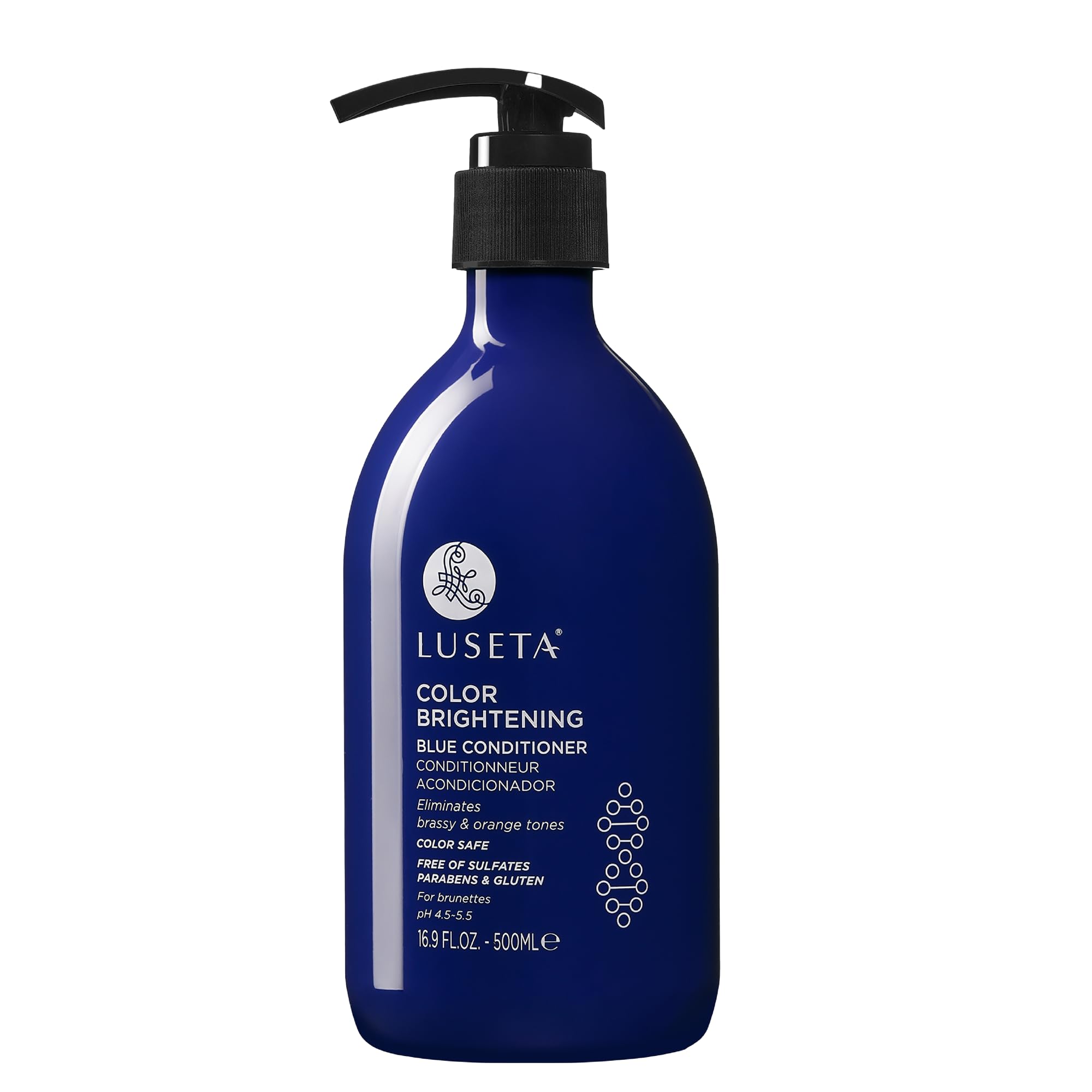 L LUSETA front bottle showing label and 16.9oz size benefit