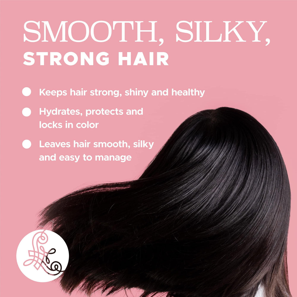 Luseta shampoo paired with conditioner for restored, styled hair