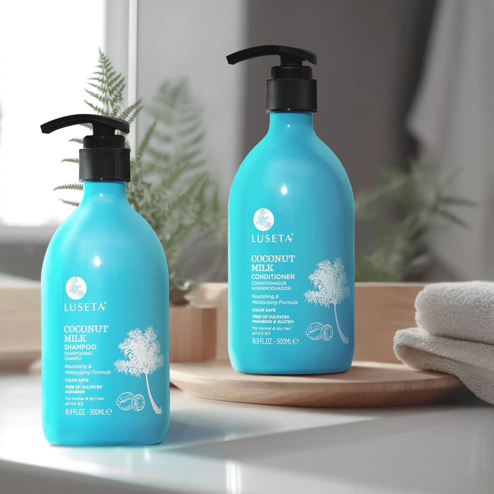 Luseta conditioner creamy texture highlighting deep hydration
