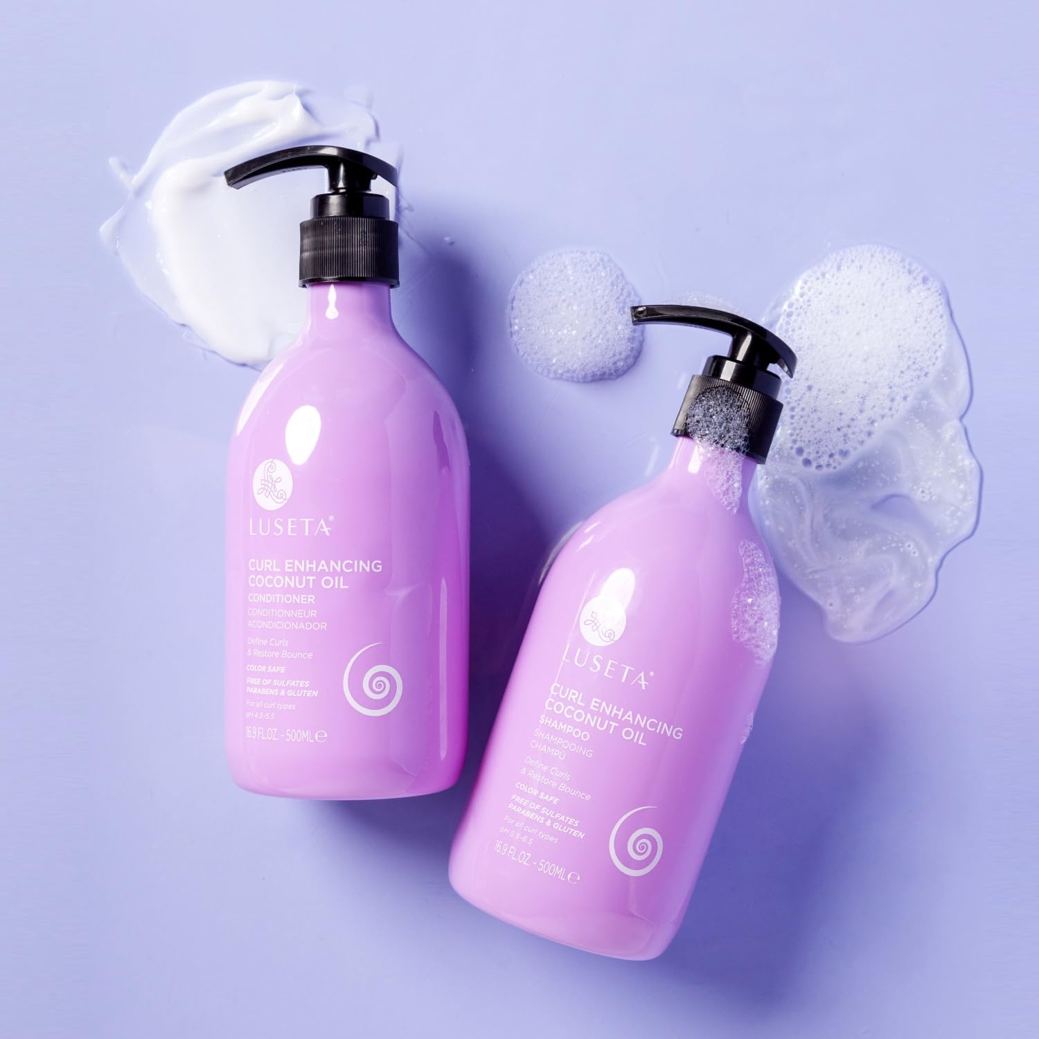 Luseta conditioner creamy texture showing rich moisture and detangling benefit