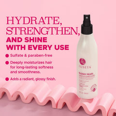 L LUSETA dispensed product texture close-up demonstrating lightweight moisturizing benefit