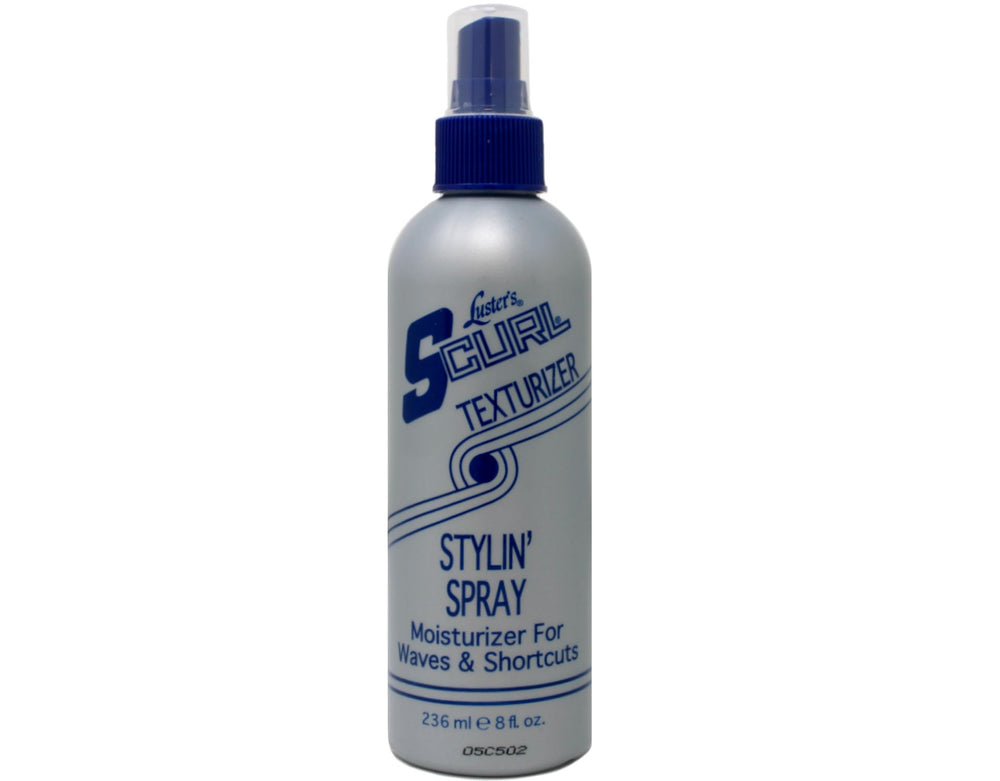 Luster's pump nozzle detail highlighting easy mist application benefit