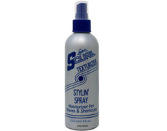 Luster's pump nozzle detail highlighting easy mist application benefit