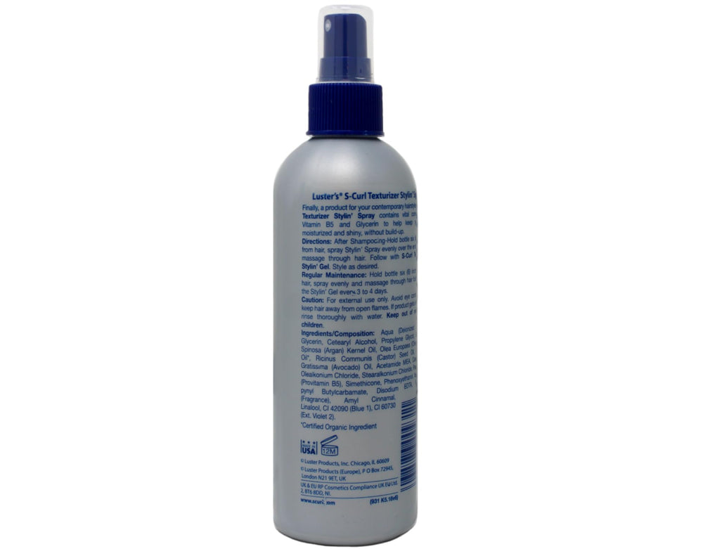 Luster's texture close-up showing formula on curly hair for hydration