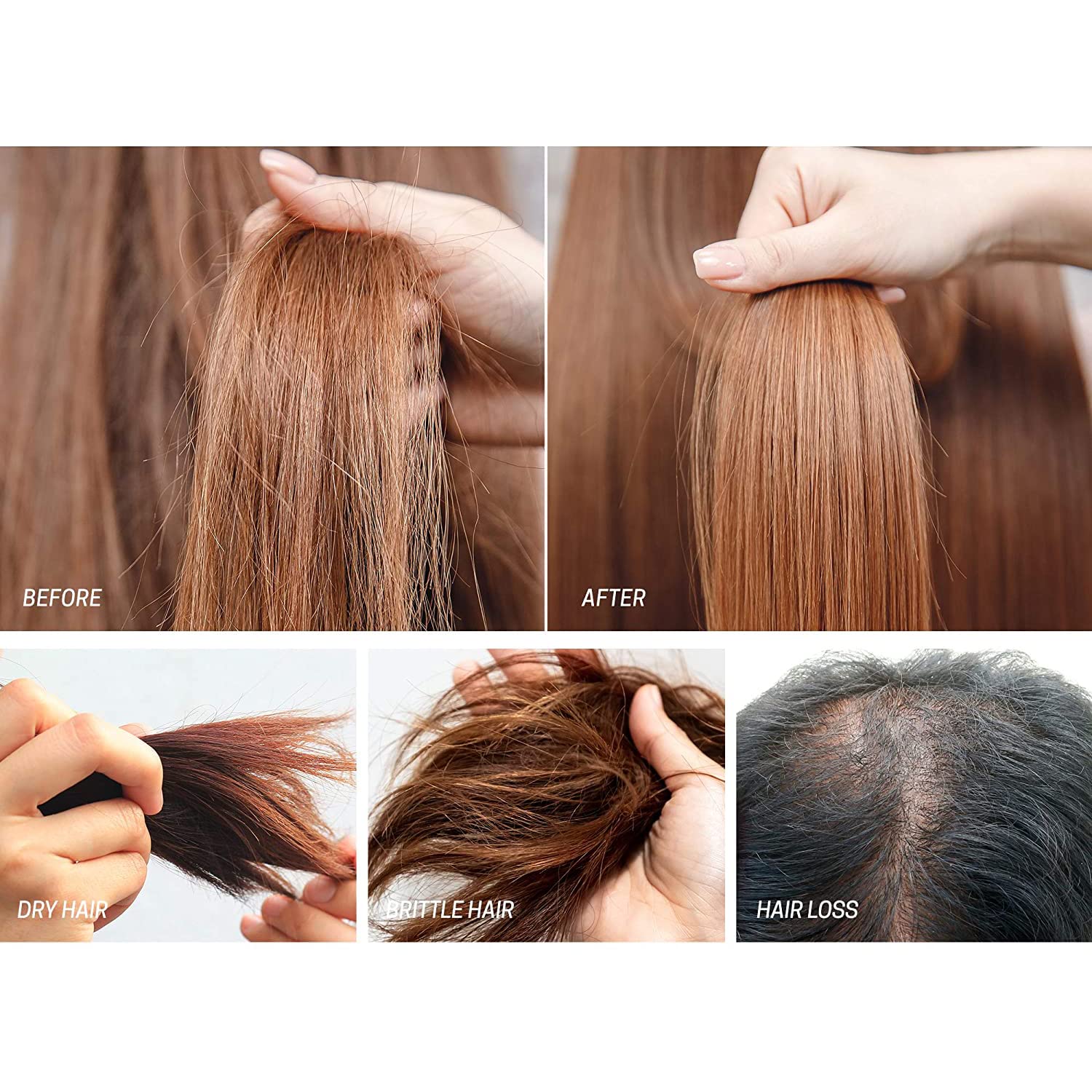 Luv Me Care ingredient label view showing biotin and natural oils for nutrient-rich care