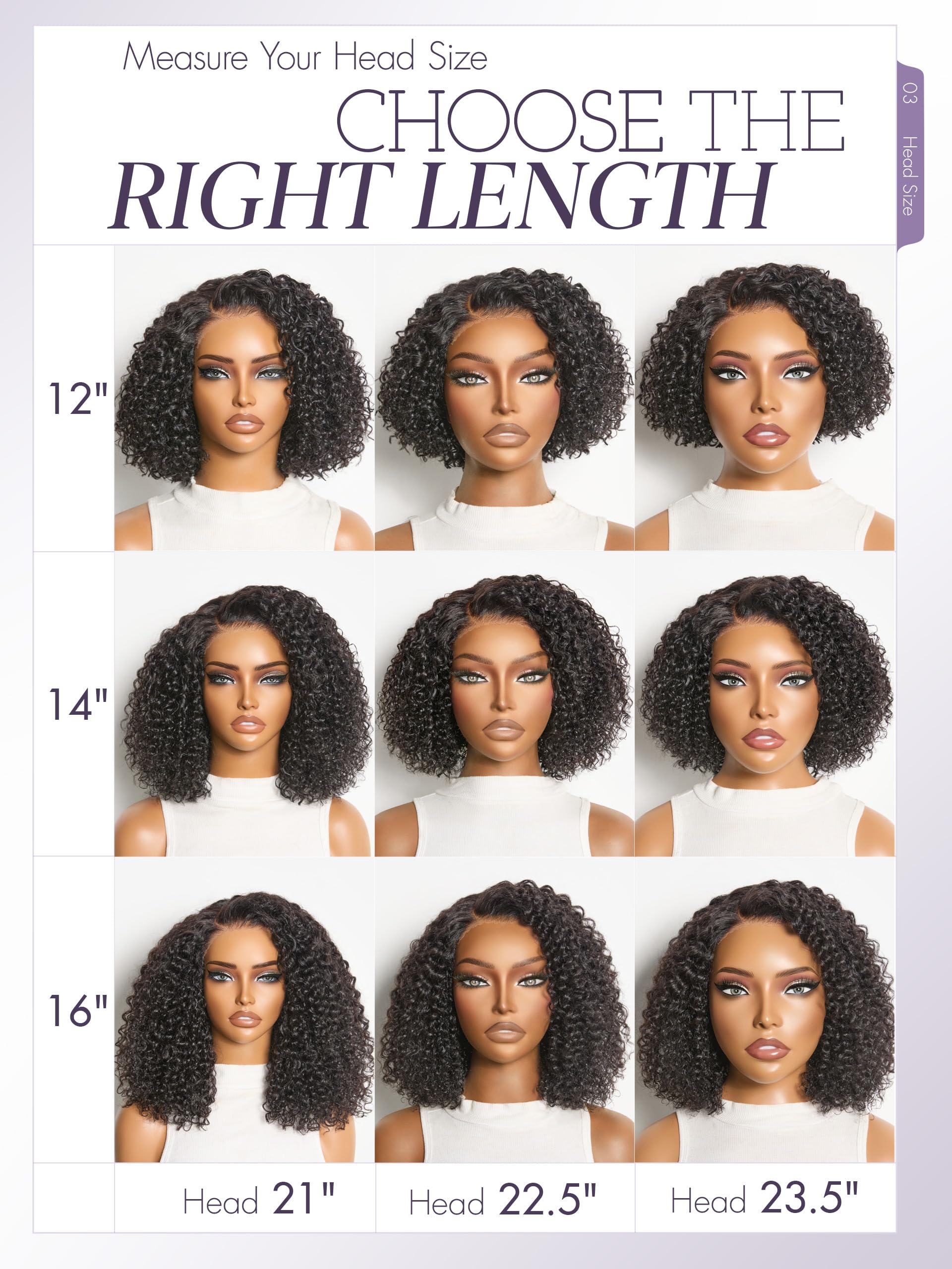 LUVME back view highlighting neat cut and 12-inch length benefit