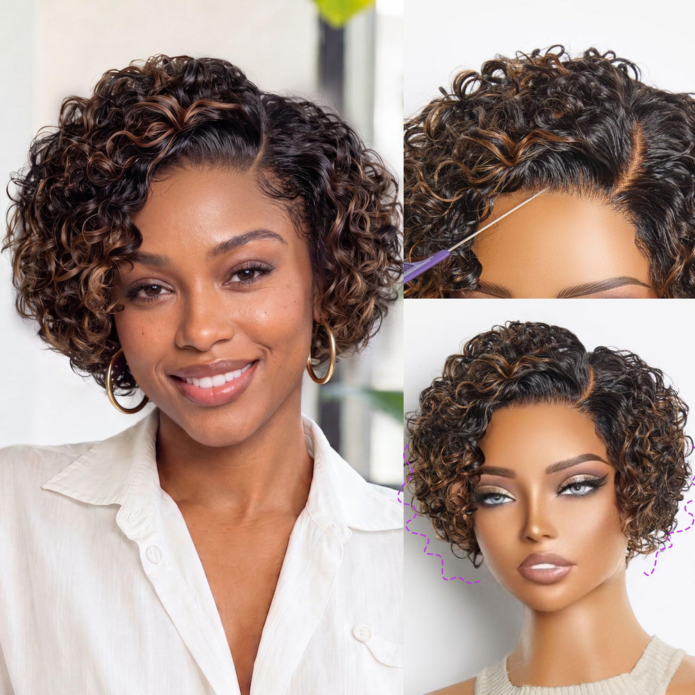 LUVME front view pixie short showing neat hairline and instant polished look