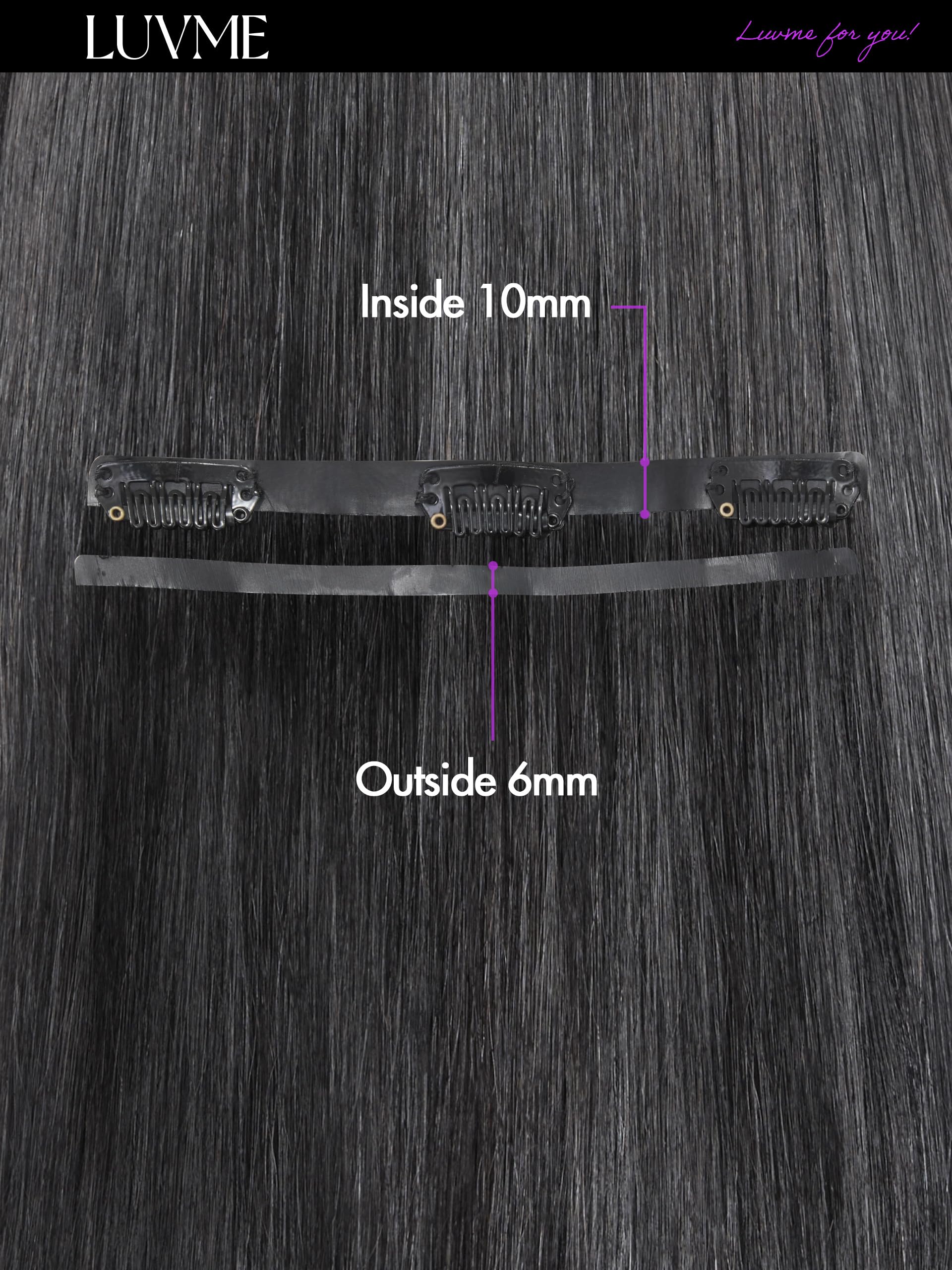 LUVME full set laid flat showing multiple wefts for balanced weight distribution