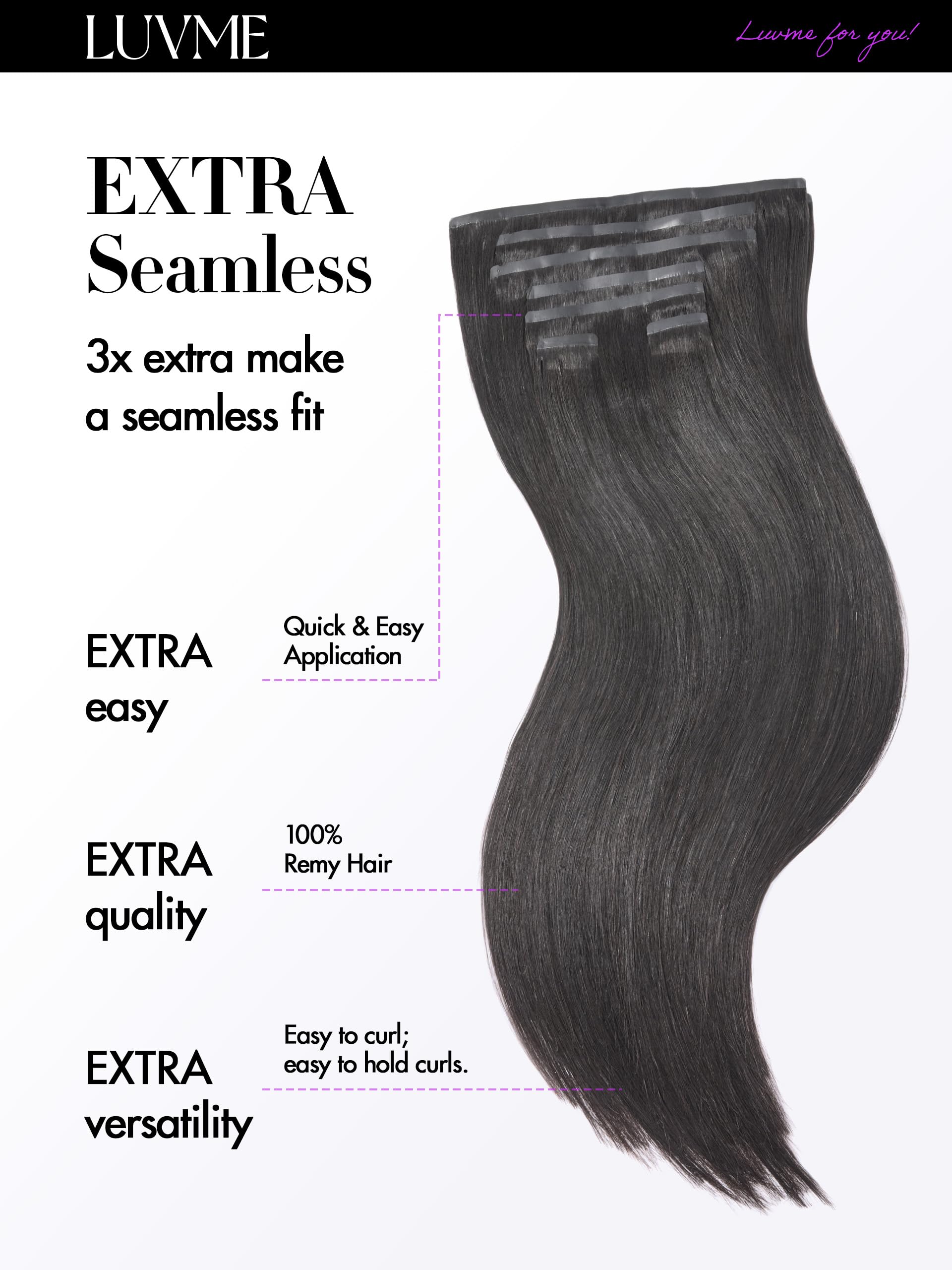 LUVME in use being styled with curling iron for versatile heat-safe styling