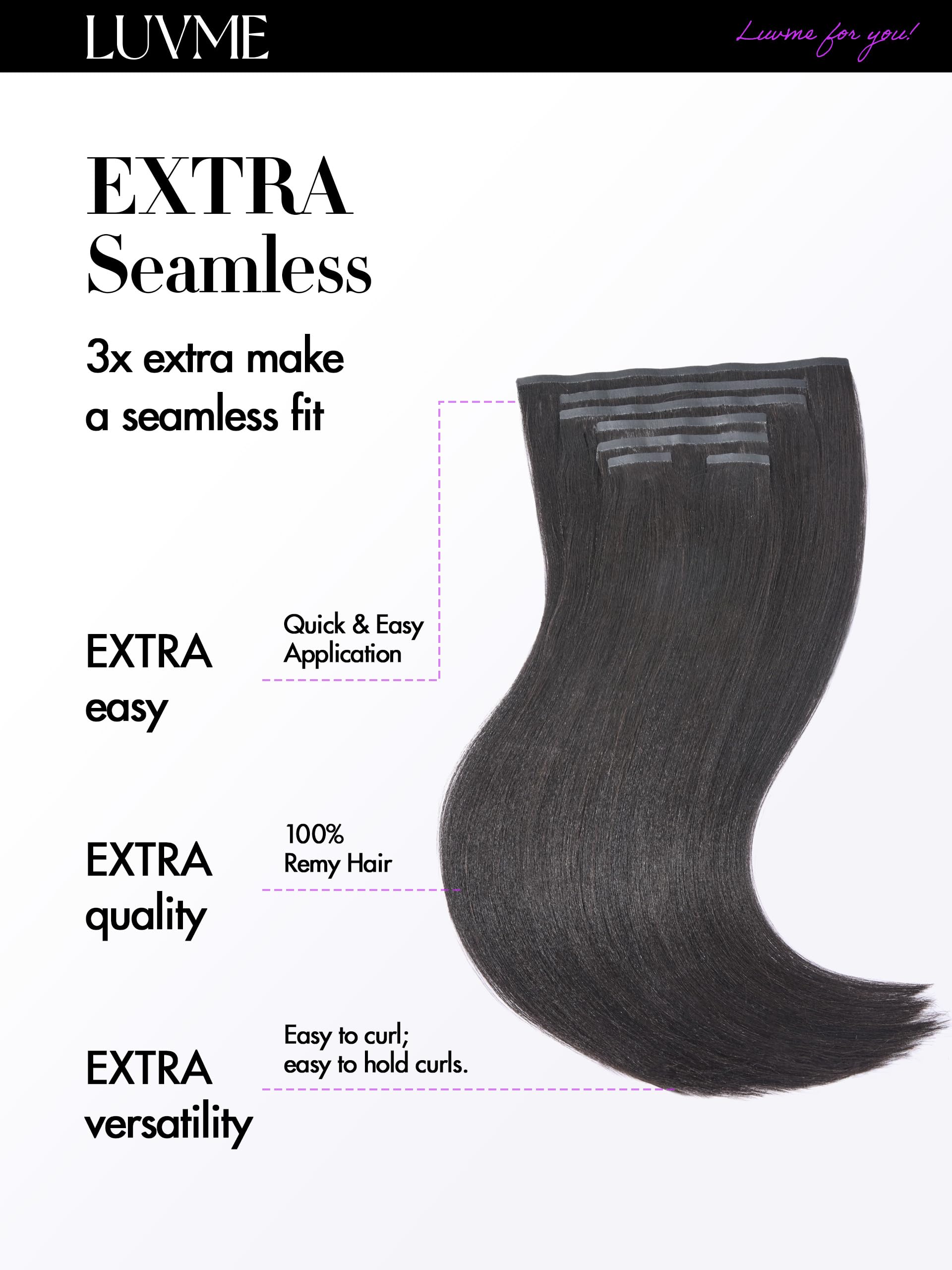 LUVME comparison of lengths 14 to 30 inches for visible length options