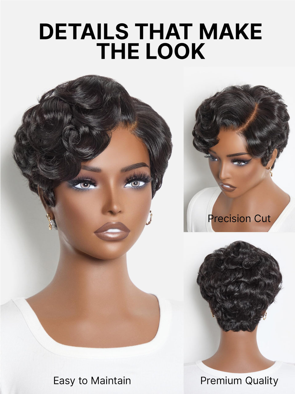 LUVME wig worn outdoors showing ready-to-wear convenience